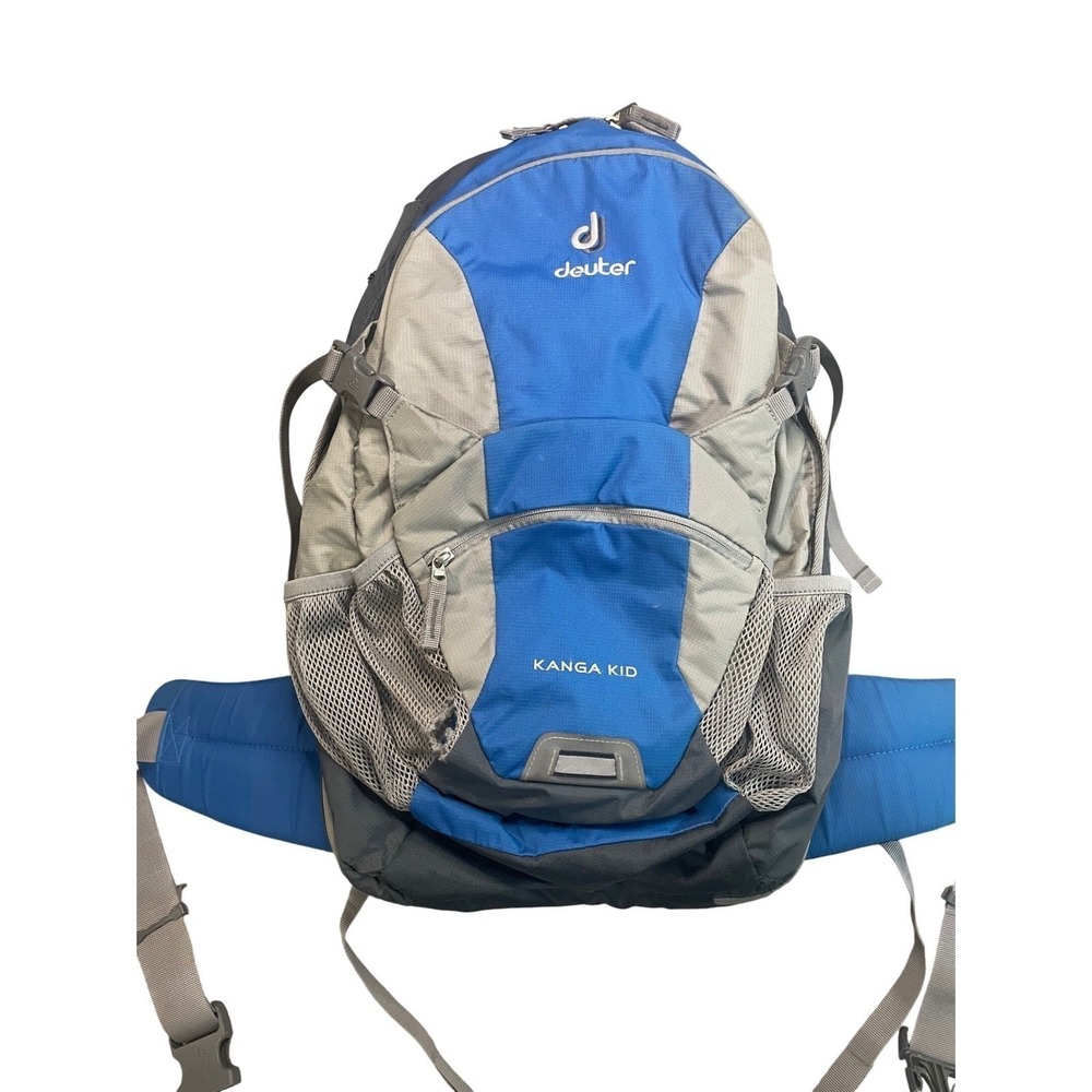 Deuter Kanga Kid Child Carrier 20L Backpack Hiking Blue Grey Adjustable Straps